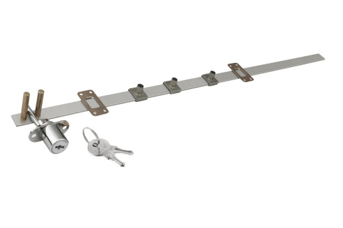 Замок центральный 3 двери боковой 600*288, стальной ключ, GTV