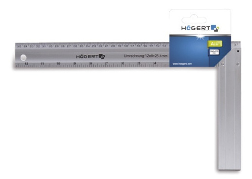 Угольник столярный алюминиевый 450х190 мм