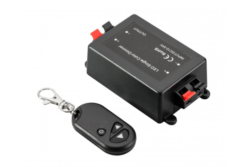 Светодиодный регулятор (диммер), 12V DC/ 24V DC, 8A, черный корпус