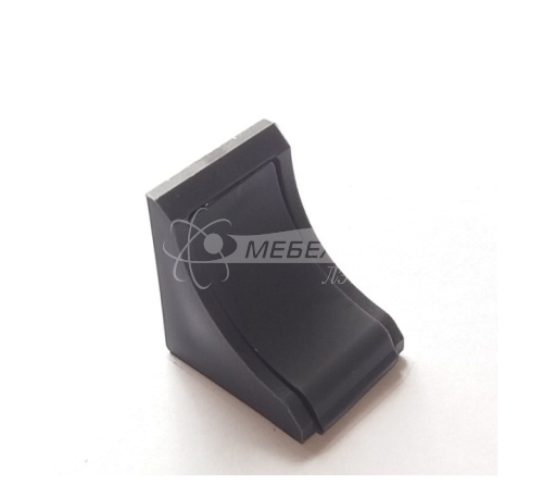 Уголок одинарный Диамант серый радиусный