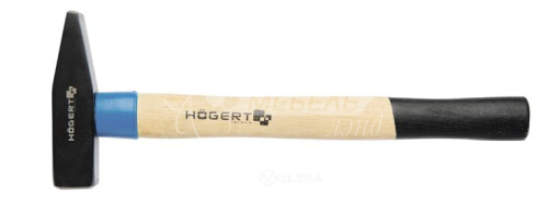 Молоток слесарный кованый 300 г, с деревянной рукояткой