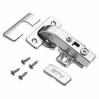 Петля 90° HCKT с доводчиком, CLIP-ON, ответная планка H=0 без евро GТV