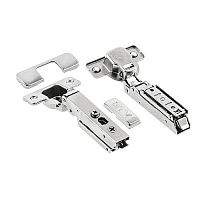 Петля SOLID PRO накладная, с регулировкой 3D, без евро,  с комплектом заглушек