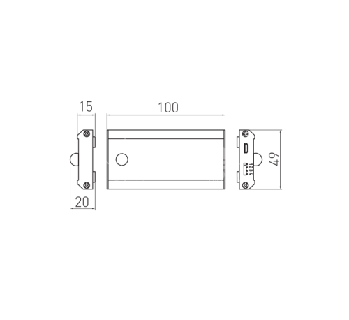 Светодиодный беспроводной светильник CoмА IR (зарядка через USB-порт) с кабелем USB 0,5м фото 2