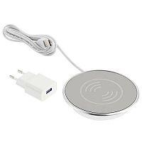 Беспроводное зарядное устройство LUX с блоком питания, провод USB 2 м