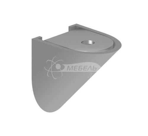 Уголок Z-02 (80 шт. в упак.) металл/пластик СЕРЫЙ