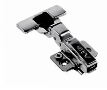 Петля SilentoPro с доводчиком полунакладная, эксцентр. регулировкой, без евро, ЧЕРНАЯ