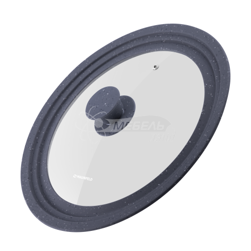 Крышка универсальная MAUNFELD OPTIMUM MGL2468SMDG с силиконовым ободком и ручкой, 24/26/28 см