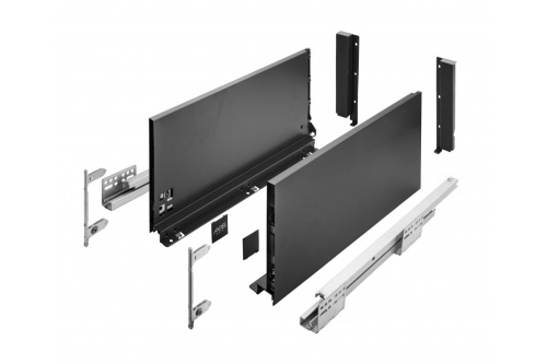 Выдвижной ящик AXISPRO 500мм черный - высокий H199