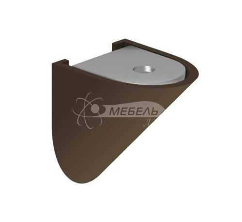 Уголок Z-02 (80 шт. в упак.) металл/пластик ВИШНЯ