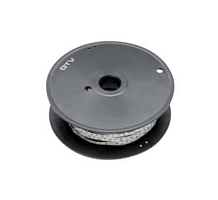 Лента Flash 2835, 300 LED теплый белый, 6W,12V, без силикона, 8мм, катушка 50м (метражом)