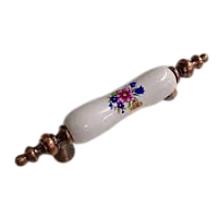 Ручка Антиквариат 265/76 Бронза (синий цветок)40шт/уп