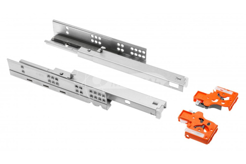 Направляющая нижнего монтажа PUSH TO OPEN с креплением ПОЛНОЕ выдвижение 350MM 25KG MODERN SLIDE