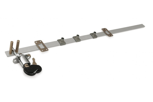 Замок центральный 3 двери боковой 800*288, стальной ключ, GTV