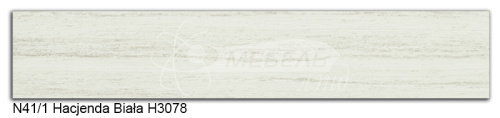 Гасиенда белая N41/1 Кромка (22х2) Polkemic ABS